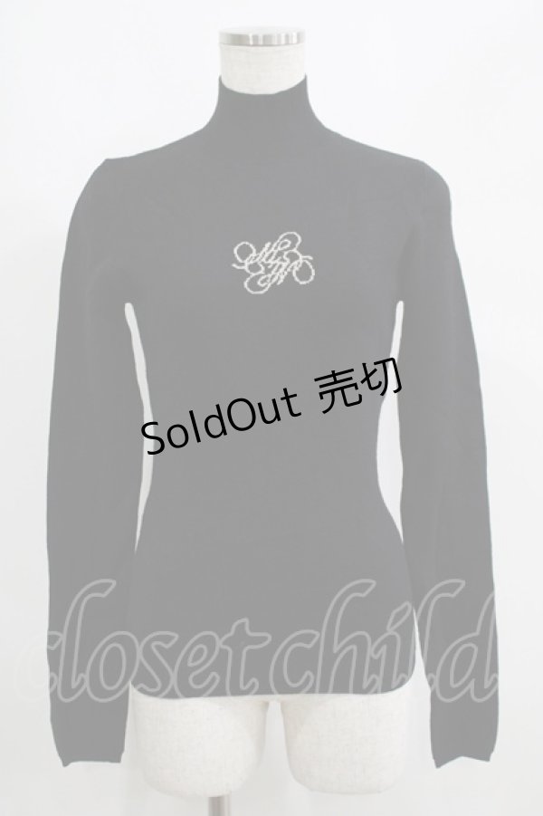 画像1: Melt the lady / ハイネックニット Free ブラック H-25-05-01-057-PU-TO-NS-ZH (1)