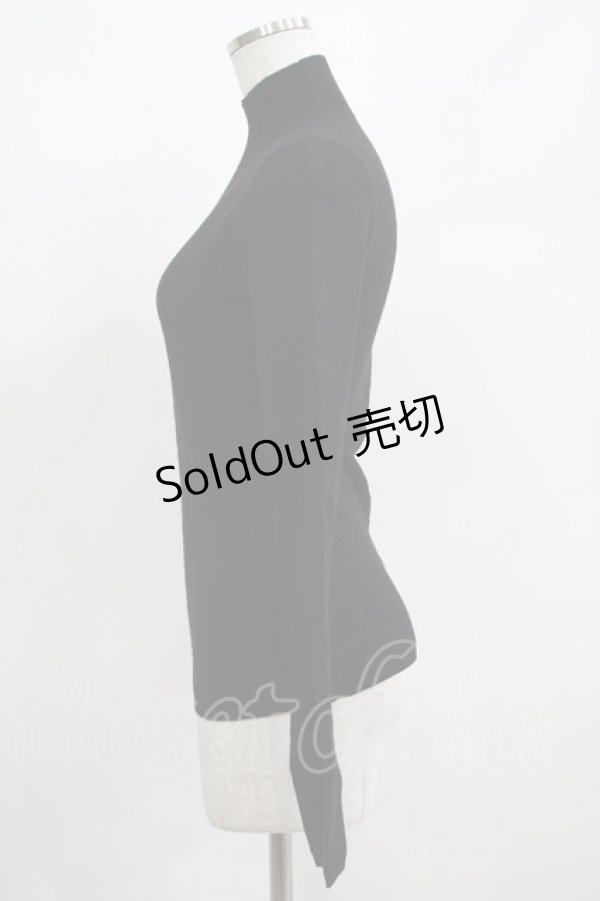 画像2: Melt the lady / ハイネックニット Free ブラック H-25-05-01-057-PU-TO-NS-ZH (2)