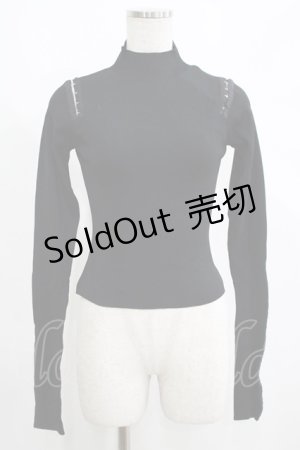 画像: Melt the lady / ハイネックトップス Free ブラック H-25-05-01-058-PU-TO-NS-ZH