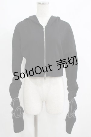 画像: Melt the lady / フードパーカー Free ブラック H-25-05-01-060-PU-TO-NS-ZH