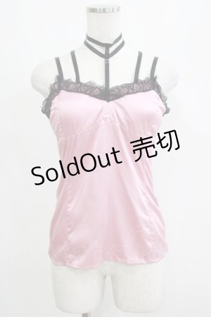 画像: Melt the lady / チョーカーキャミソール Free ピンク H-25-05-01-061-PU-TO-NS-ZH