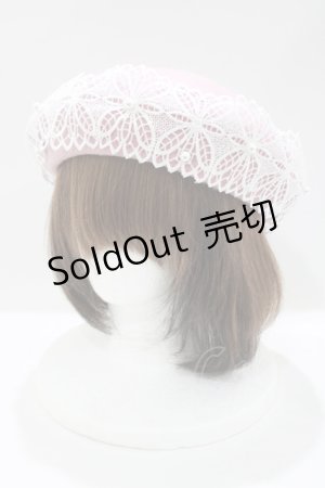 画像: m petit by misako / TT*AMレースBベレー  ピンク H-25-05-01-080-LO-AC-NS-ZH