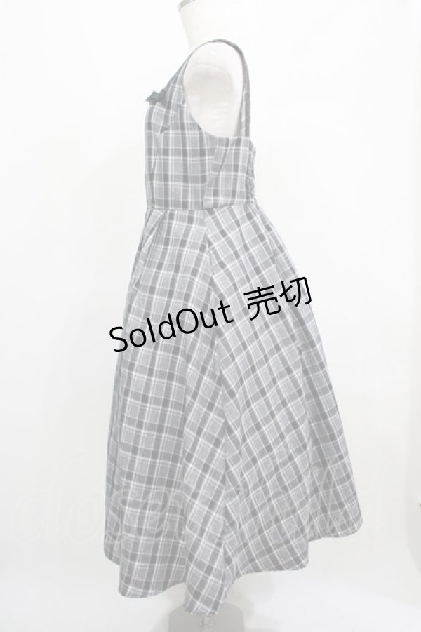 画像2: m petit by misako / AMCHKスクエアネックジャンパースカート L ブラック H-25-05-01-009-LO-OP-NS-ZH (2)