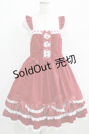 画像: To Alice / ヴィンテージドールジャンパースカート L レッド H-25-05-01-002-LO-OP-NS-ZH