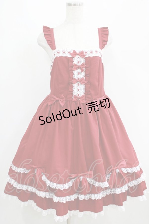 画像1: To Alice / ヴィンテージドールジャンパースカート L レッド H-25-05-01-002-LO-OP-NS-ZH (1)