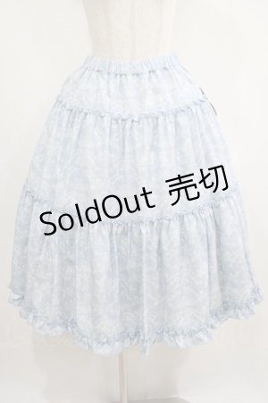 画像: m petit by misako / NINA'S RVパニエスカート L サックス/アイボリー リバーシブル H-25-05-01-018-LO-SK-NS-ZH