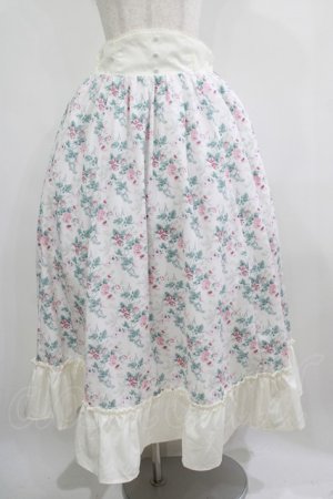 画像: Kurumi Collaboration / 花柄コルセット風スカート LL オフ H-25-05-01-022-GO-SK-NS-ZH