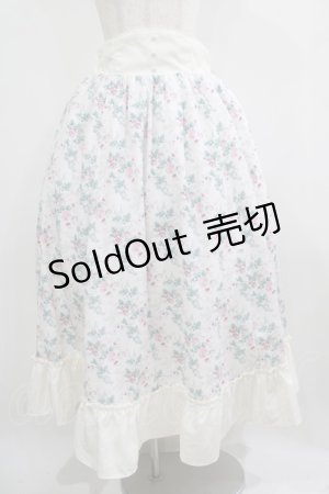 画像: Kurumi Collaboration / 花柄コルセット風スカート LL オフ H-25-05-01-022-GO-SK-NS-ZH