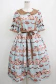 画像1: axes femme kawaii / お菓子の家柄ワンピース M サックス H-25-05-01-003-AX-OP-NS-ZH (1)