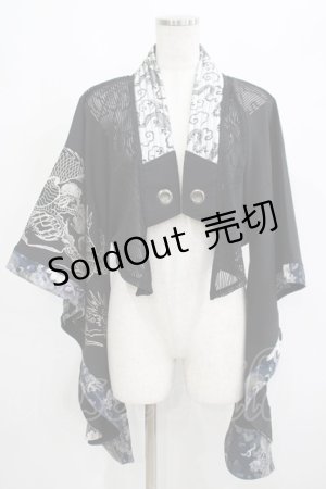 画像: Qutie Frash / 着物ボレロ  黒 H-25-05-02-046-QU-TO-KB-ZH