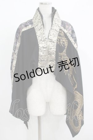画像: Qutie Frash / ポンチョケープ  黒 H-25-05-02-047-QU-TO-KB-ZH