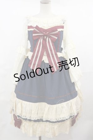 画像: Snowdrop to Saint Maria（海外ロリータブランド） / 初恋の白雪姫ジャンパースカート 表記なし ネイビー H-25-05-02-1001-LO-OP-NS-ZH