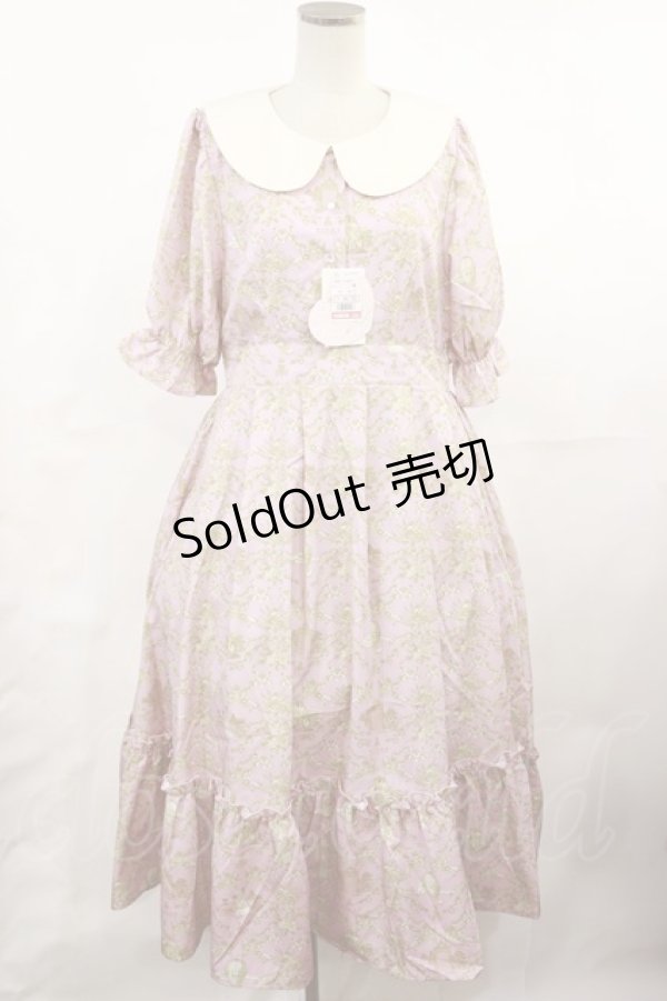画像1: m petit by misako / NINA’Sコラボトワルドジュイワンピース L ピンク H-25-05-02-1008-LO-OP-NS-ZH (1)