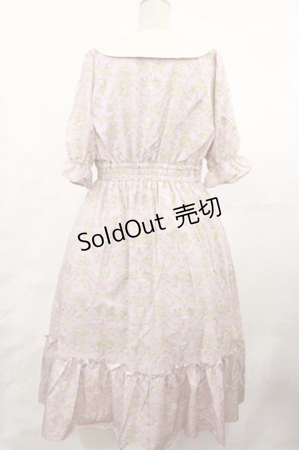 画像2: m petit by misako / NINA’Sコラボトワルドジュイワンピース L ピンク H-25-05-02-1008-LO-OP-NS-ZH (2)