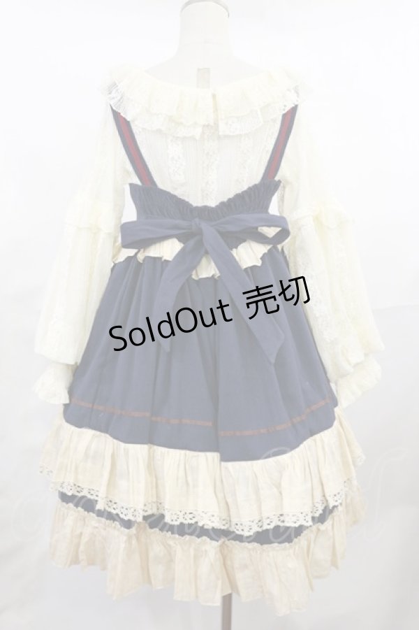 画像2: Snowdrop to Saint Maria（海外ロリータブランド） / 初恋の白雪姫ジャンパースカート 表記なし ネイビー H-25-05-02-1001-LO-OP-NS-ZH (2)