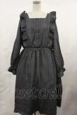 画像1: m petit by misako / チェック長袖ワンピース LL グレー H-25-05-02-1013-LO-OP-NS-ZH (1)