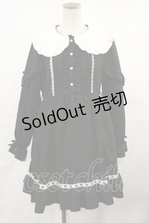 画像: DearMyLove / はしごレースフリルリボンワンピース M ブラック H-25-05-02-1014-EL-OP-NS-ZH