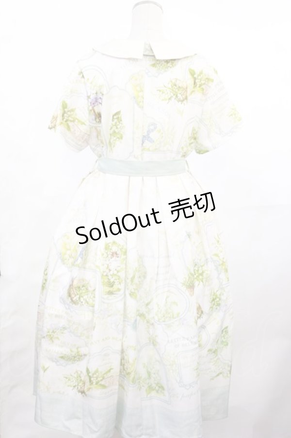 画像2: Spring Flower Language（海外ロリータブランド） / ベルト付きワンピース 2XL オフ H-25-05-02-1002-LO-OP-NS-ZH (2)