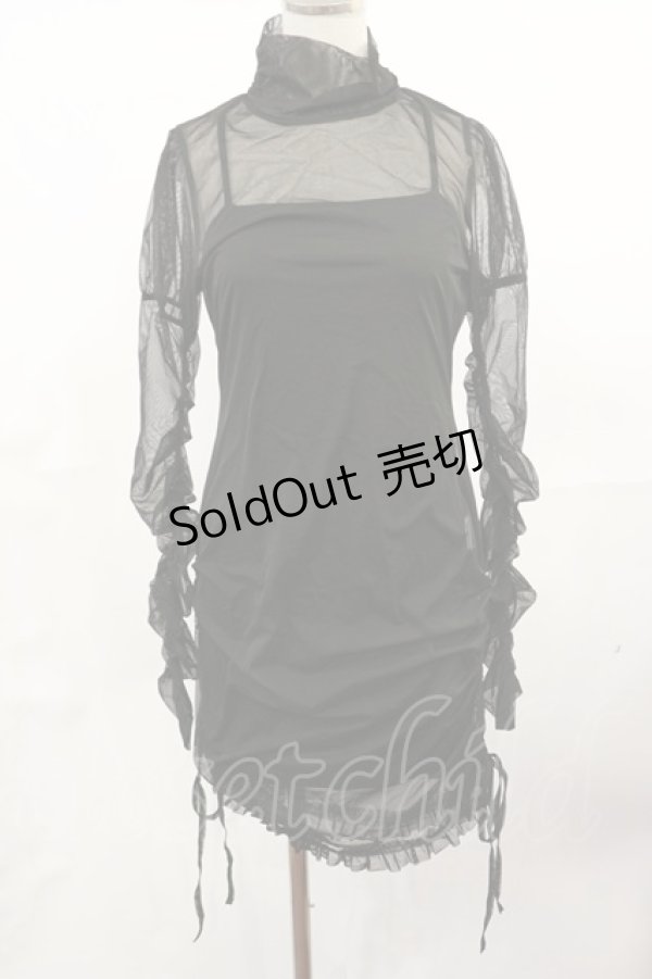 画像1: Melt the lady / レイヤードワンピース Free ブラック H-25-05-02-1022-PU-OP-NS-ZH (1)