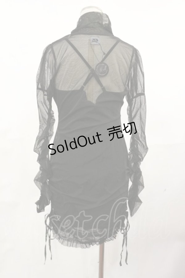 画像2: Melt the lady / レイヤードワンピース Free ブラック H-25-05-02-1022-PU-OP-NS-ZH (2)