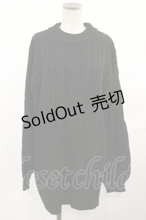 画像: Melt the lady / ニットワンピース Free ブラック H-25-05-02-1023-PU-OP-NS-ZH