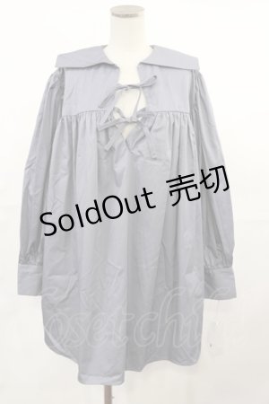 画像: HONEY MI HONEY / セーラーカラーワンピース Free ブルーグレー H-25-05-02-1024-LO-OP-NS-ZH