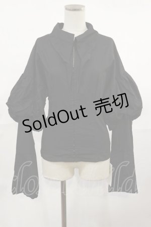 画像: Melt the lady / パフスリーブブラウス Free ブラック H-25-05-02-1028-PU-BL-NS-ZH