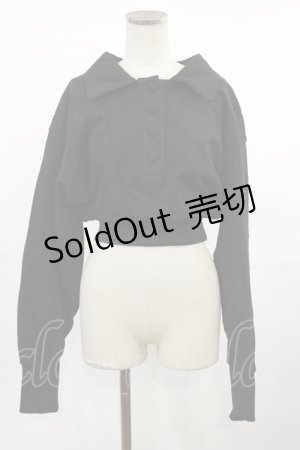 画像: Melt the lady / クロップドトップス Free ブラック H-25-05-02-1029-PU-TO-NS-ZH