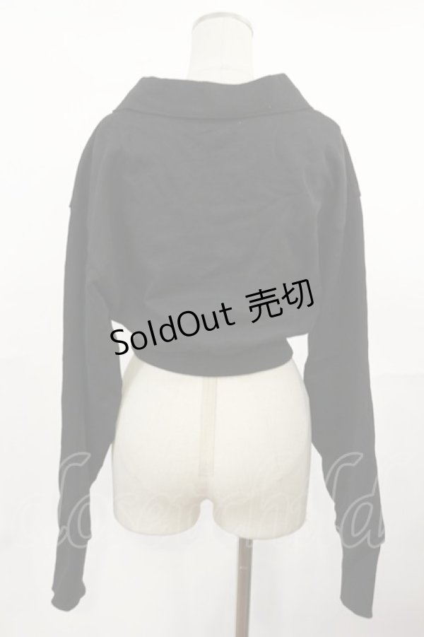 画像2: Melt the lady / クロップドトップス Free ブラック H-25-05-02-1029-PU-TO-NS-ZH (2)
