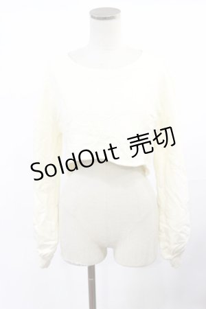 画像: Melt the lady / クロップドトップス Free アイボリー H-25-05-02-1030-PU-TO-NS-ZH