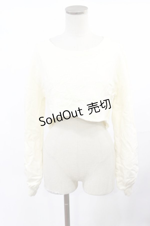 画像1: Melt the lady / クロップドトップス Free アイボリー H-25-05-02-1030-PU-TO-NS-ZH (1)