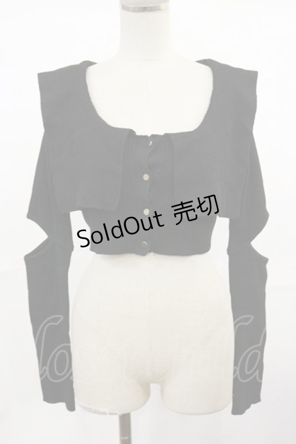画像1: Melt the lady / セーラーカラートップス Free ブラック H-25-05-02-1031-PU-TO-NS-ZH (1)