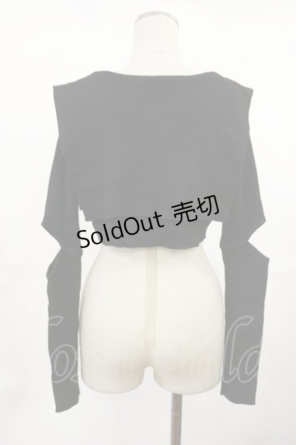 画像2: Melt the lady / セーラーカラートップス Free ブラック H-25-05-02-1031-PU-TO-NS-ZH (2)