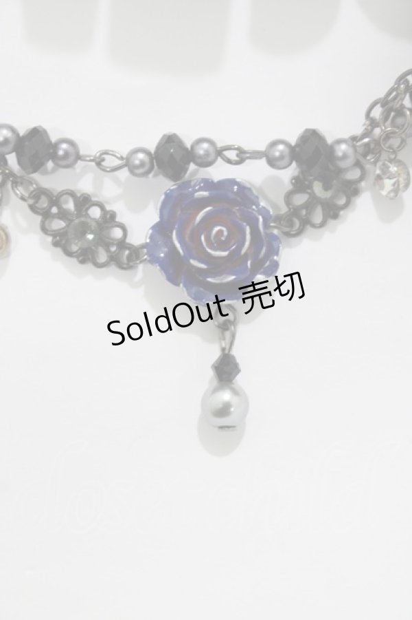 画像4: Atelier Beatrice / ヘッドドレスカチューシャ  紺×黒 H-25-05-02-070-GO-AC-KB-ZH (4)
