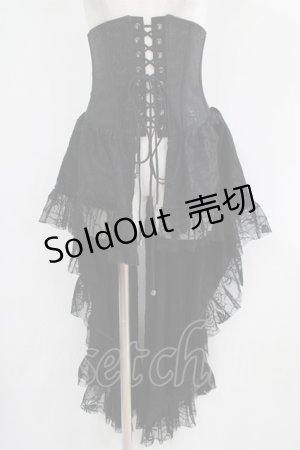 画像: Qutie Frash / 2020黒鳥-KOKUCYOU-コルセット  黒 H-25-05-02-020-QU-ZA-KB-ZH