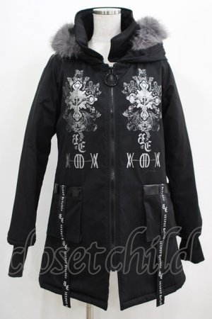 画像: SEX POT ReVeNGe / HIGH NECK HOOD BLACK ROCKコート M 黒 H-25-05-02-025-SP-CO-KB-ZH
