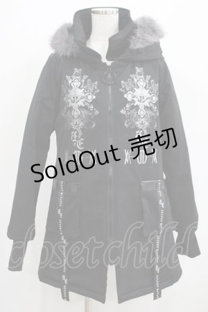 画像: SEX POT ReVeNGe / HIGH NECK HOOD BLACK ROCKコート M 黒 H-25-05-02-025-SP-CO-KB-ZT-C027