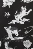 画像4: LISTEN FLAVOR / いたずら子猫の総柄ブルゾン  ブラック H-25-05-02-027-PU-JA-KB-ZH (4)