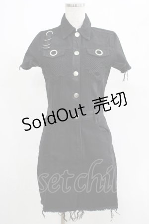 画像: KILL STAR / Ree-Vival Denim Dress XS ブラック H-25-05-03-1004-SL-OP-KB-ZH