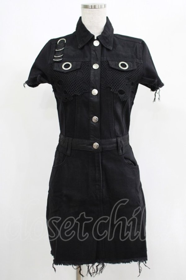 画像1: KILL STAR / Ree-Vival Denim Dress XS ブラック H-25-05-03-1004-SL-OP-KB-ZH (1)