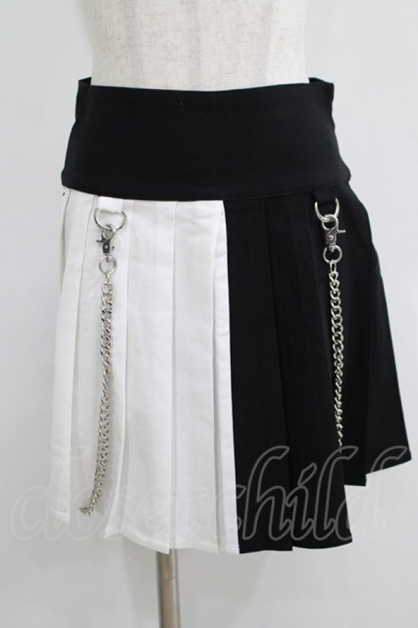 画像1: KILL STAR / Hels Harlequin Mini Skirt XS 黒×白 H-25-05-03-1037-SL-SK-KB-ZH (1)