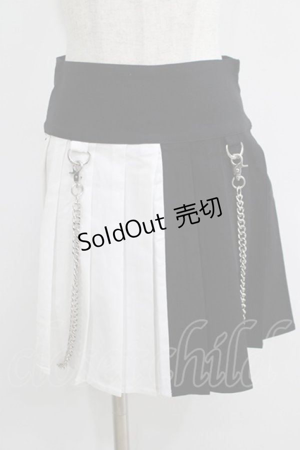 画像1: KILL STAR / Hels Harlequin Mini Skirt XS 黒×白 H-25-05-03-1037-SL-SK-KB-ZI (1)