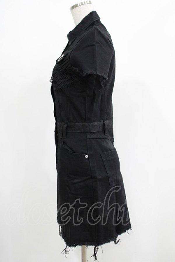 画像2: KILL STAR / Ree-Vival Denim Dress XS ブラック H-25-05-03-1004-SL-OP-KB-ZH (2)