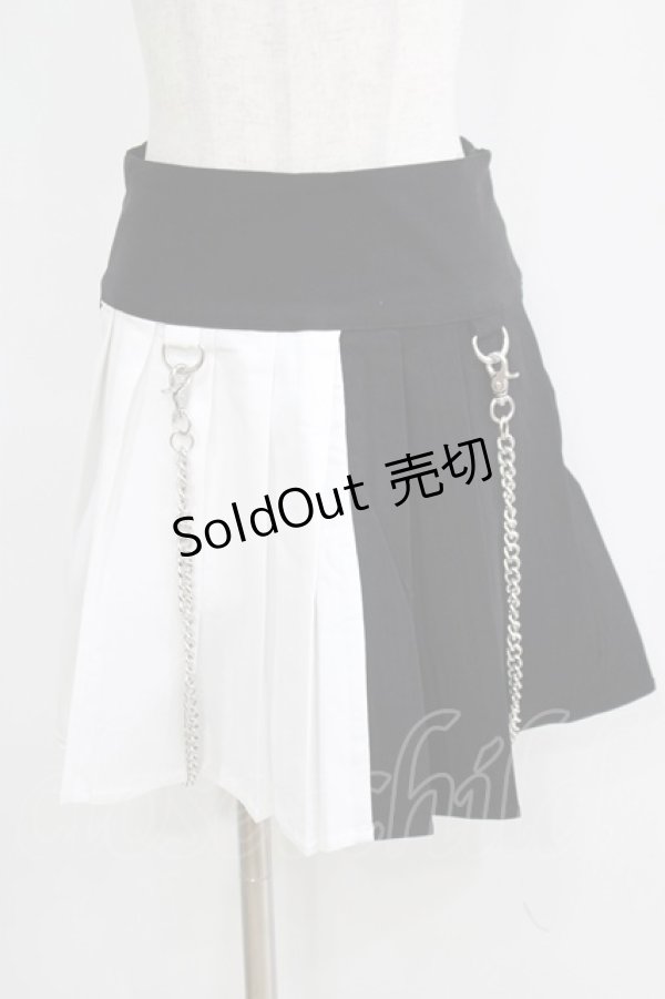 画像1: KILL STAR / Hels Harlequin Mini Skirt XS 黒×白 H-25-05-03-1039-SL-SK-KB-OS (1)