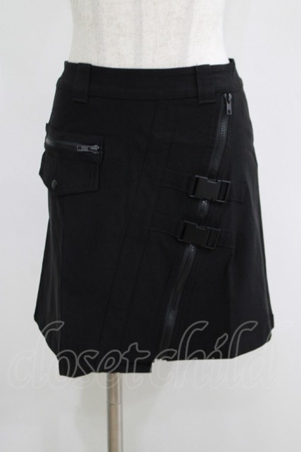 画像1: KILL STAR / Keyla Mini Skirt XS ブラック H-25-05-03-1040-SL-SK-KB-ZH (1)