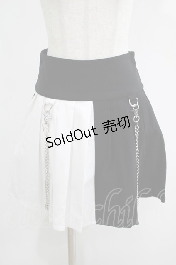 画像1: KILL STAR / Hels Harlequin Mini Skirt XS 黒×白 H-25-05-03-1042-SL-SK-KB-ZH (1)