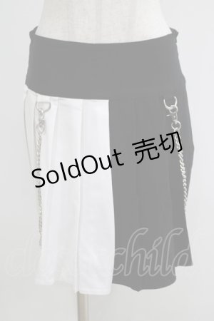 画像: KILL STAR / Hels Harlequin Mini Skirt M 黒×白 H-25-05-03-1044-SL-SK-KB-ZH