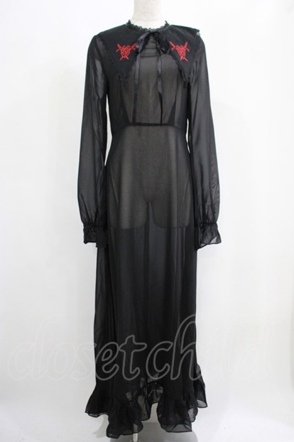 画像1: KILL STAR / Miss Thumberina Maxi Dress XS ブラック H-25-05-03-1005-SL-OP-KB-ZH (1)