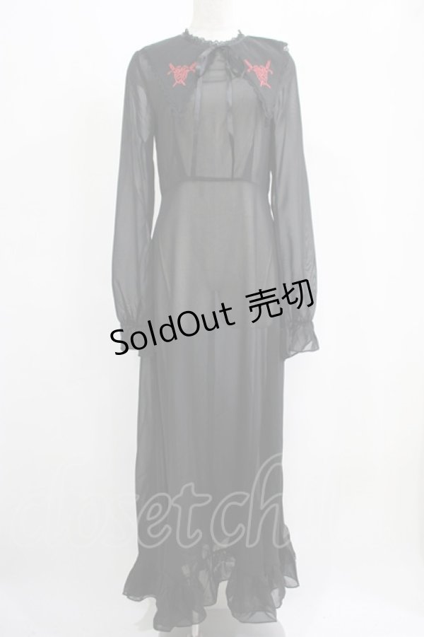 画像1: KILL STAR / Miss Thumberina Maxi Dress XS ブラック H-25-05-03-1005-SL-OP-KB-OS (1)