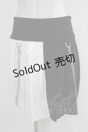 画像: KILL STAR / Hels Harlequin Mini Skirt M 黒×白 H-25-05-03-1046-SL-SK-KB-ZH